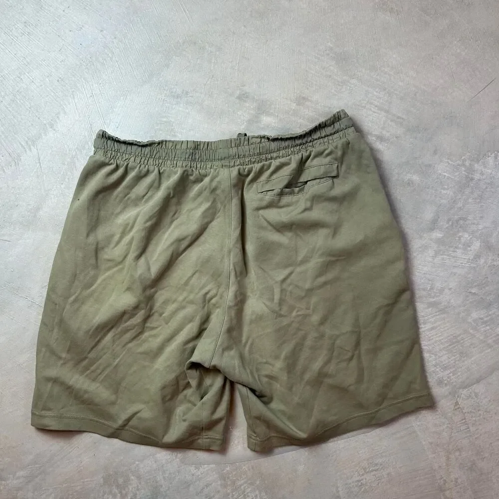 Adidas Men's Khaki and Green Shorts